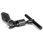 The Saltplus Pro Chain Breaker is a black BMX tool with a T-handle, designed for easy removal or installation of freestyle BMX chains.