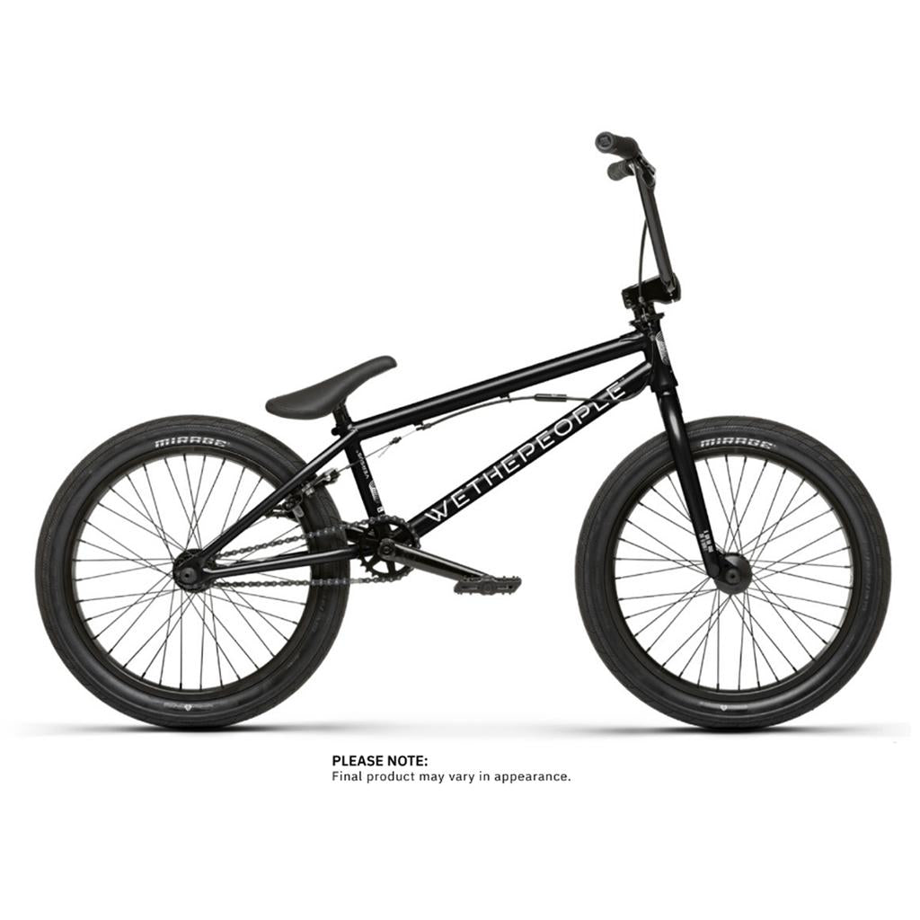 The Wethepeople Versus 20 Inch Bike, shown from the side on a white background, features a black frame with "WETHEPEOPLE" branding.
