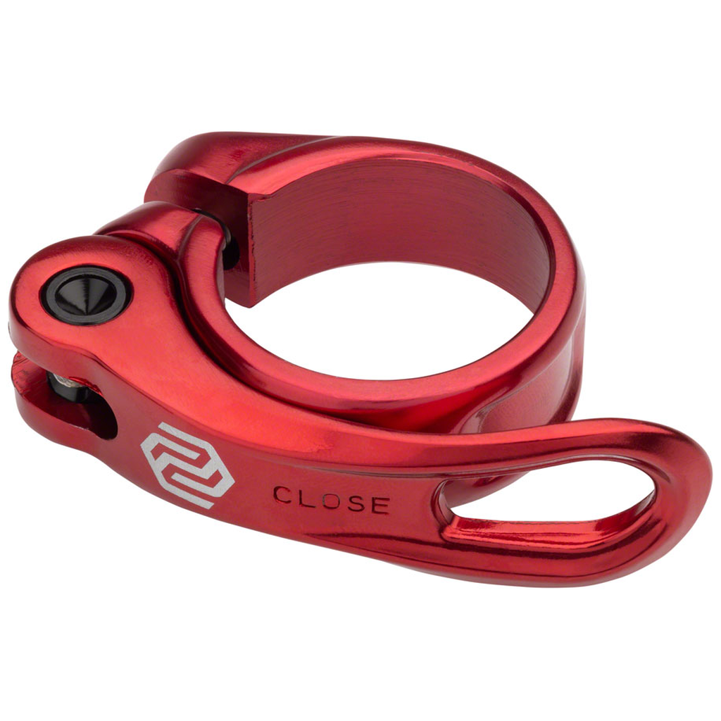 Red Promax QR-1 Quick Release Seat Post Clamp.