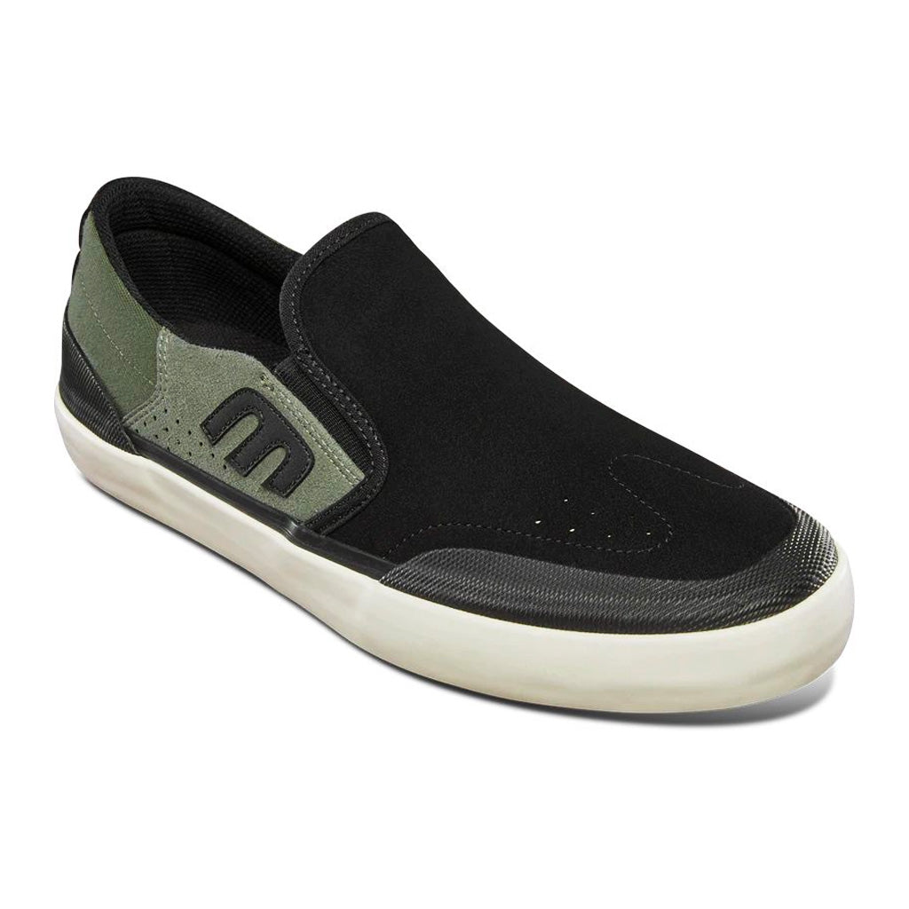 Etnies Marana Slip XLT - Black/Olive men's slip on shoes with Michelin tread.