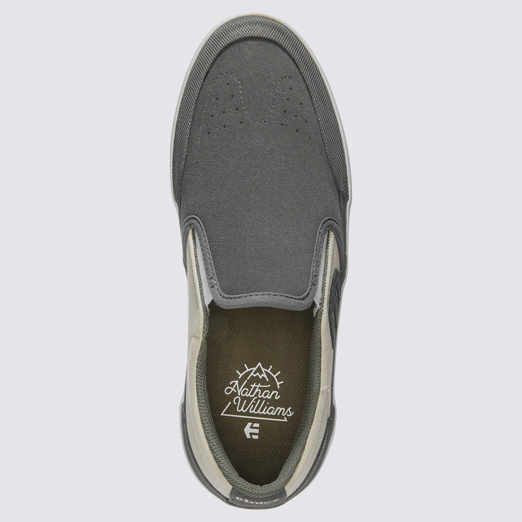 A Etnies Marana Slip XLT (Nathan Williams Signature) shoe with a white sole providing grip.