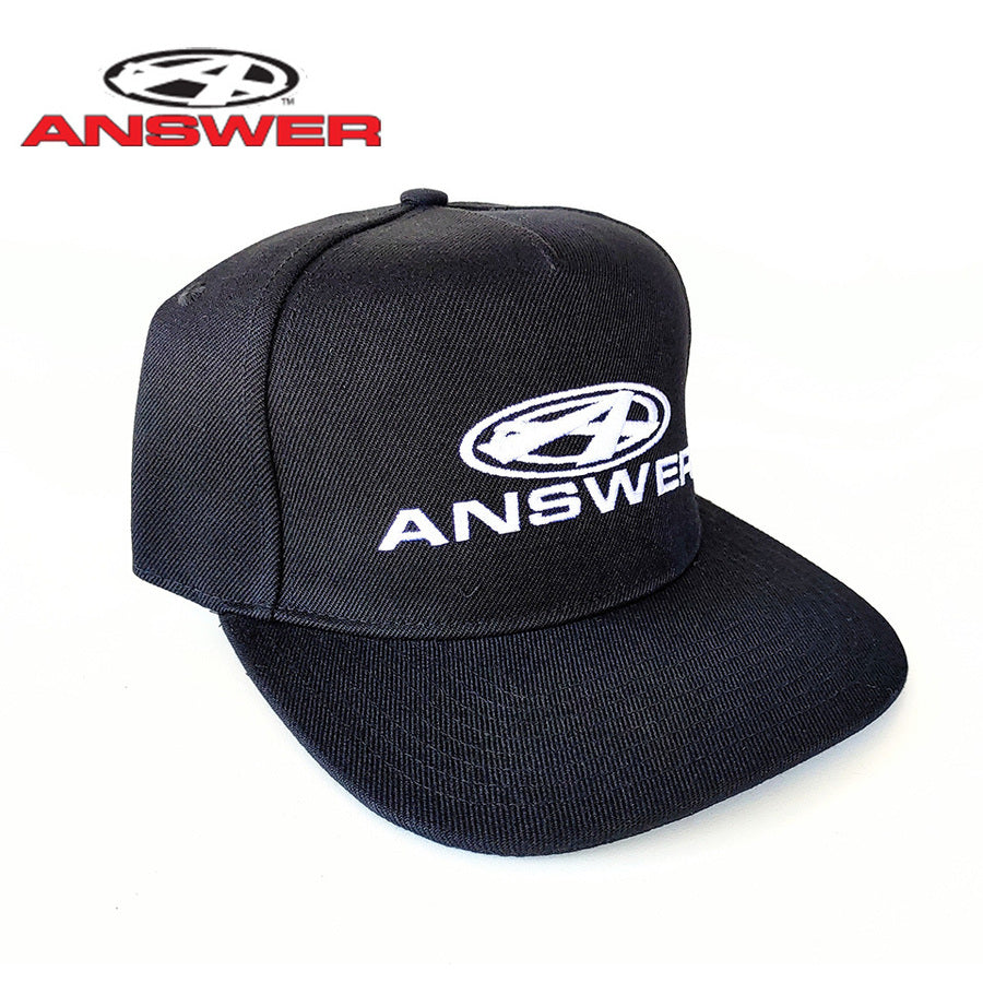 Answer Snap Back Hat / Black