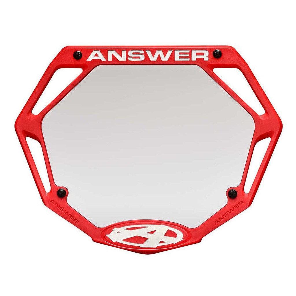 Answer Mini Number Plate / Red