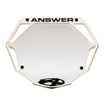 Answer Mini Number Plate / White