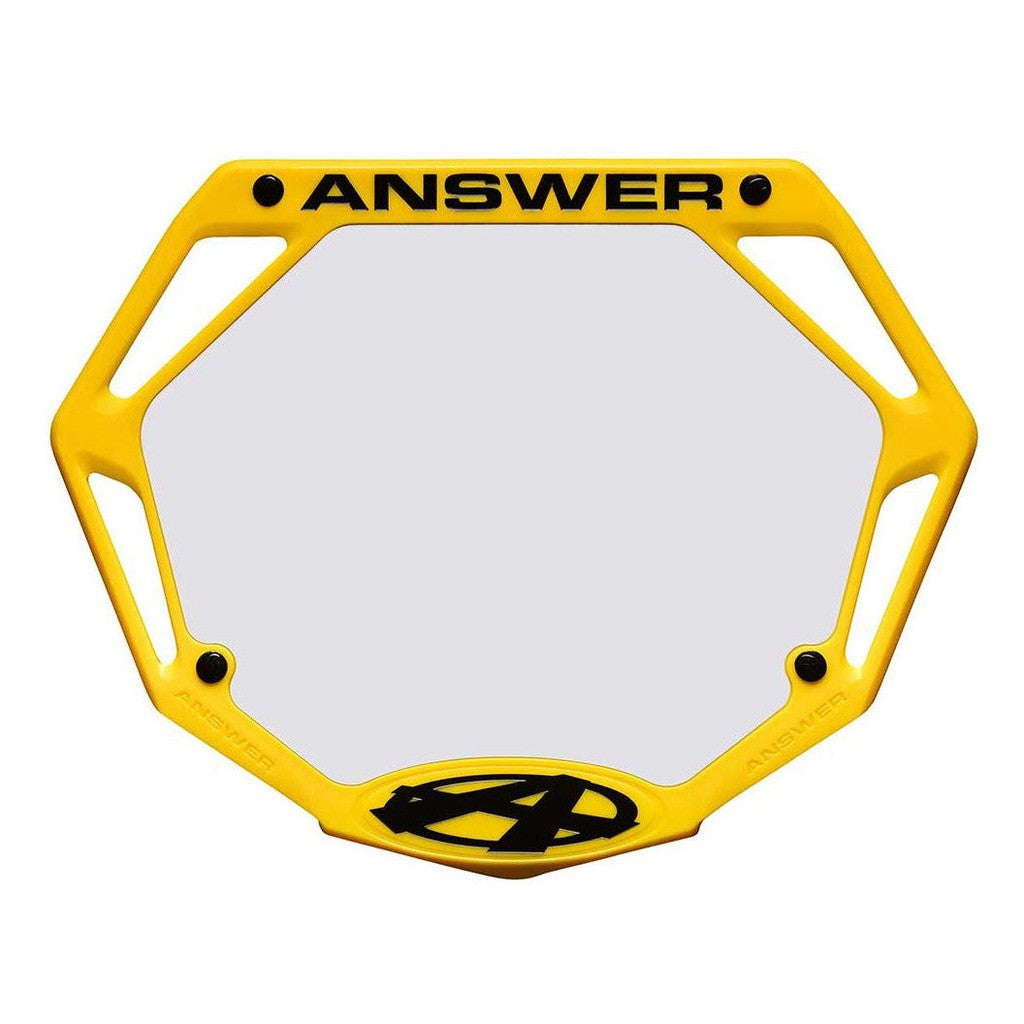 Answer Mini Number Plate / Yellow