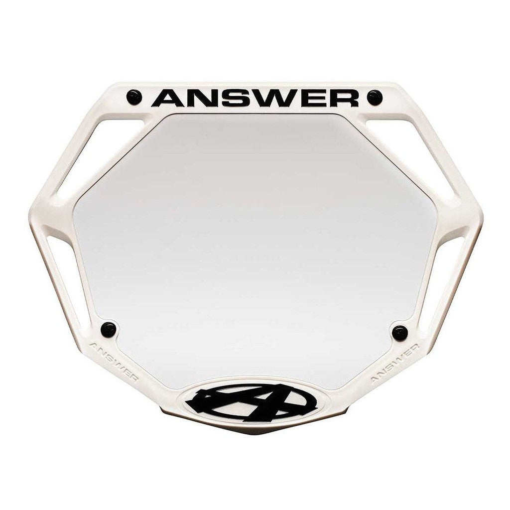 Answer Pro Number Plate / White