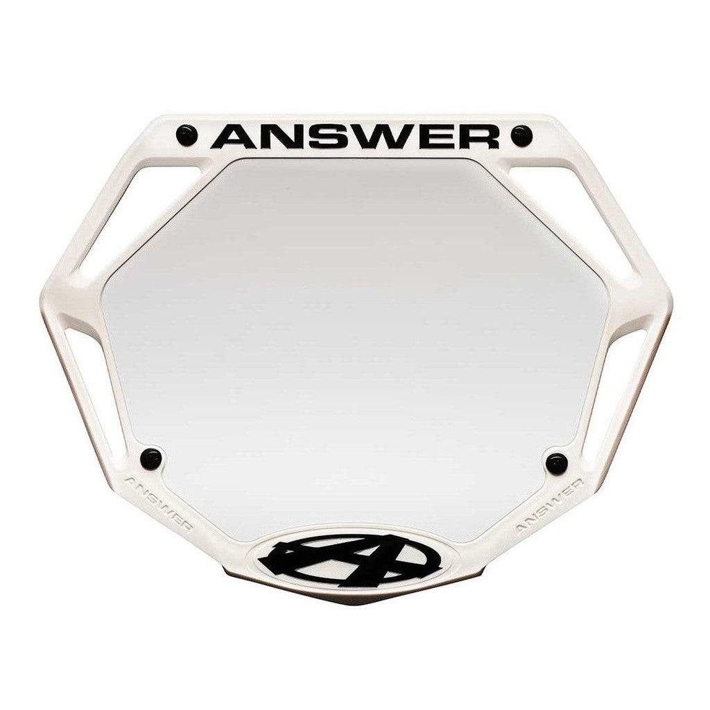 Answer Pro Number Plate / White