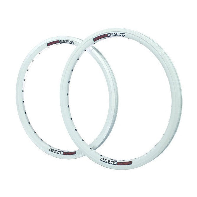 Answer 20 x 1.50in Expert Rim 28H (White CNC-Walls) / White