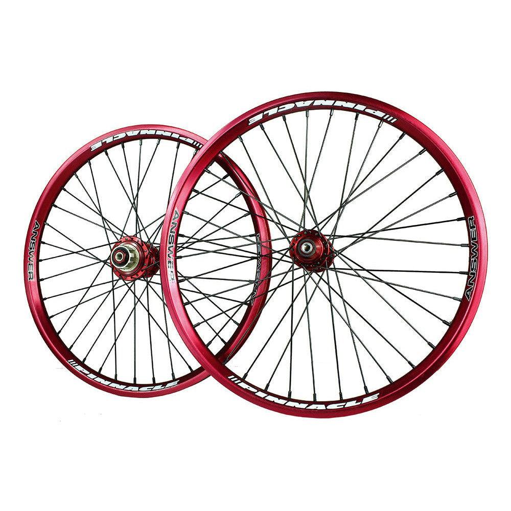 ANSWER 20 x 1.75 Pinnacle Pro Wheel Set / Red""