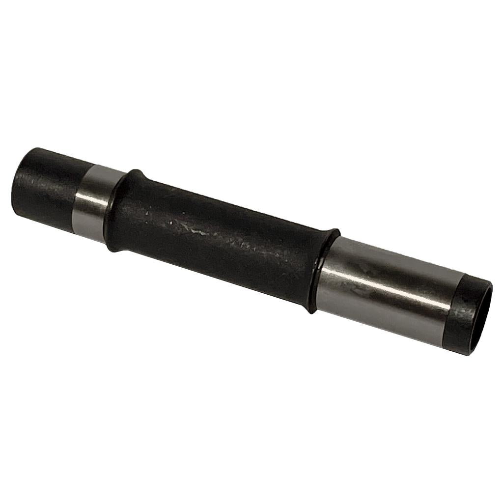 The Odyssey Antigram Front Axle is a cylindrical metal shaft with two wider ends and a slightly tapered 10mm front section, displayed against a plain white background.