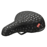 The Odyssey 40th Anniversary Railed Seat is black with scattered white letters, a small red "ODSY" tag on the side, and is released as a limited edition.