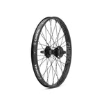 The Cinema 444 / Pilot Cassette Rear Wheel is a black BMX rear cassette wheel with a Pilot hub, sturdy spokes, and a Cinema logo on its durable double-wall rim.