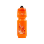 The Fairdale Macaroni Water Bottle is an orange, BPA-free sports bottle featuring "Fairdale" in white at the top and a unicorn-horned tiger illustration near the bottom—perfect for staying hydrated on the go.