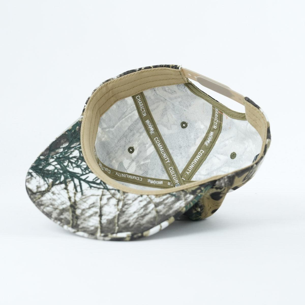 The Backbone 5 Star Snapback Hat is shown from the underside, highlighting its interior stitching, sweatband, and adjustable strap—a top choice for fans of the Backbone BMX style.