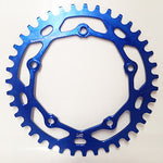 Rennen 5 Bolt 110 Threaded Chainring  / Blue / 42T