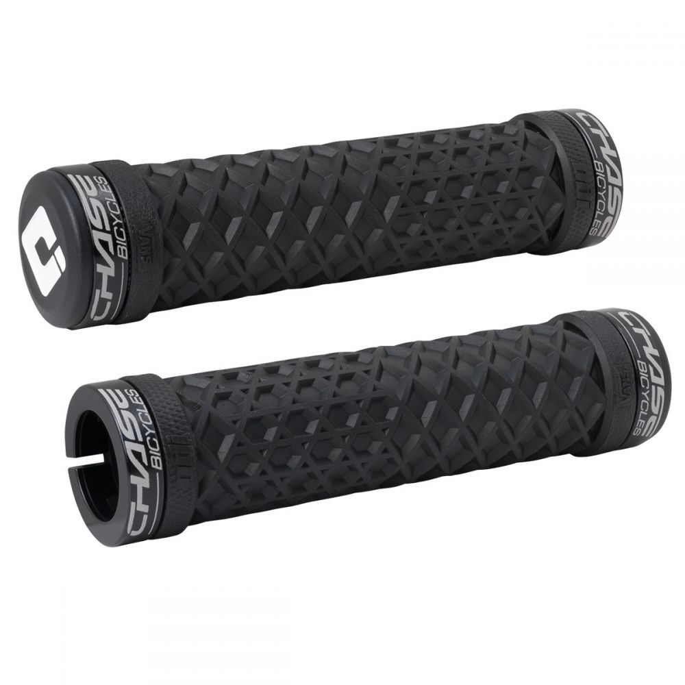 A pair of ODI-VANS Chase BMX Lock-on Grips Flangeless perfect for BMX racing.