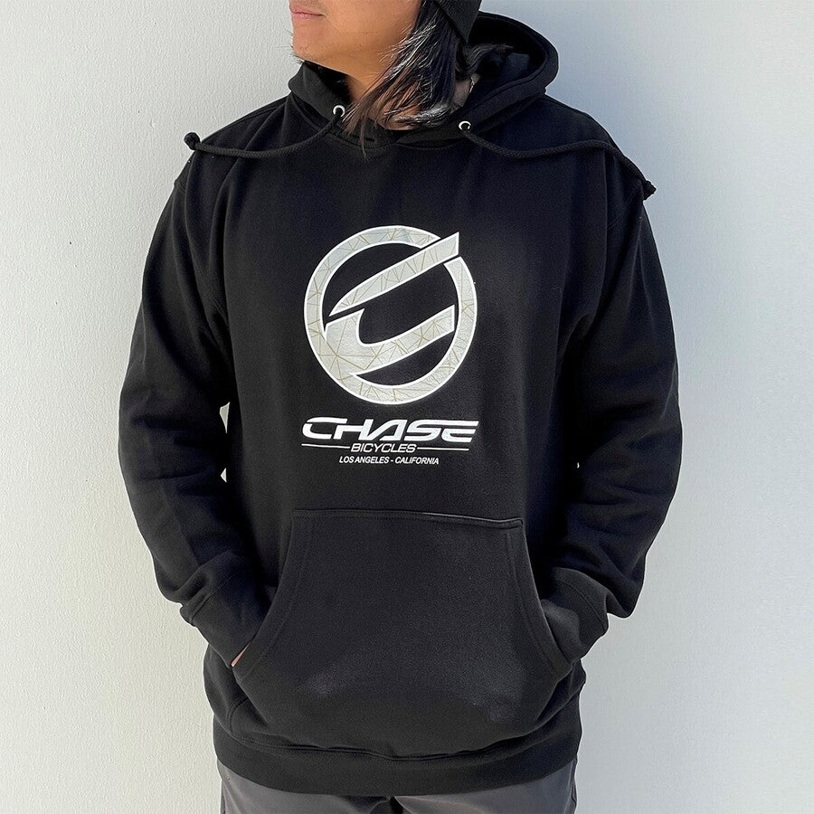 Chase Round Icon Hoodie / Black/Sand / M