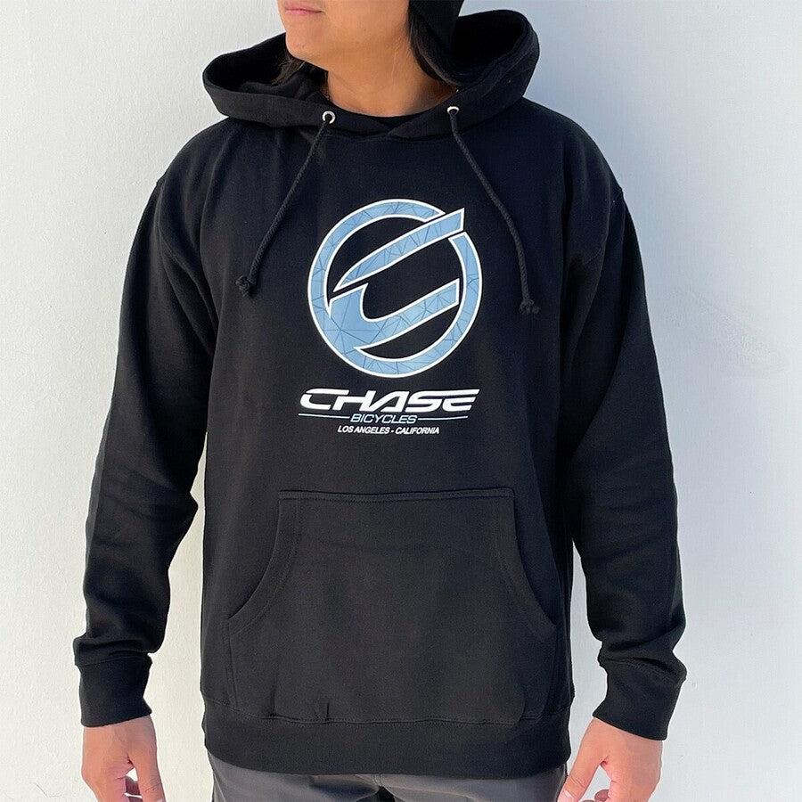 Chase Round Icon Hoodie / Black/Blue / XXL