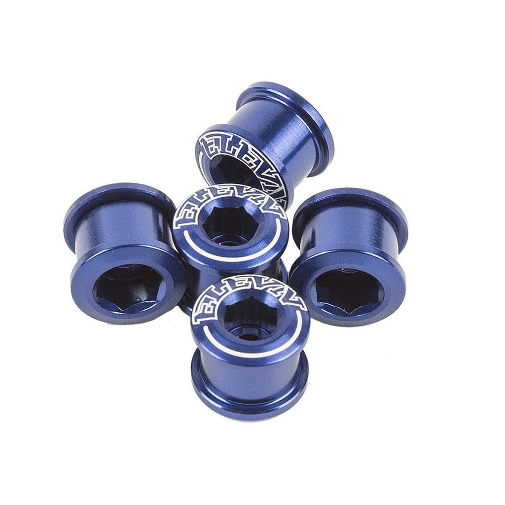 ELEVN Alloy Twin Allen Chainring Bolts  / Blue / 6.5mm x 4mm