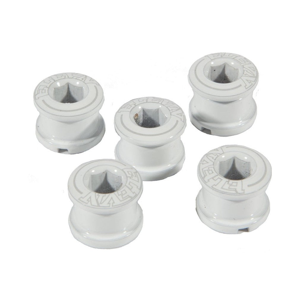 ELEVN Alloy Chainring Bolts  / White / 6.5mm x 4mm