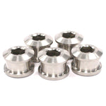 Elevn Titanium Chain Ring Bolts / Titanium / 6.5mm x 4mm (x5)