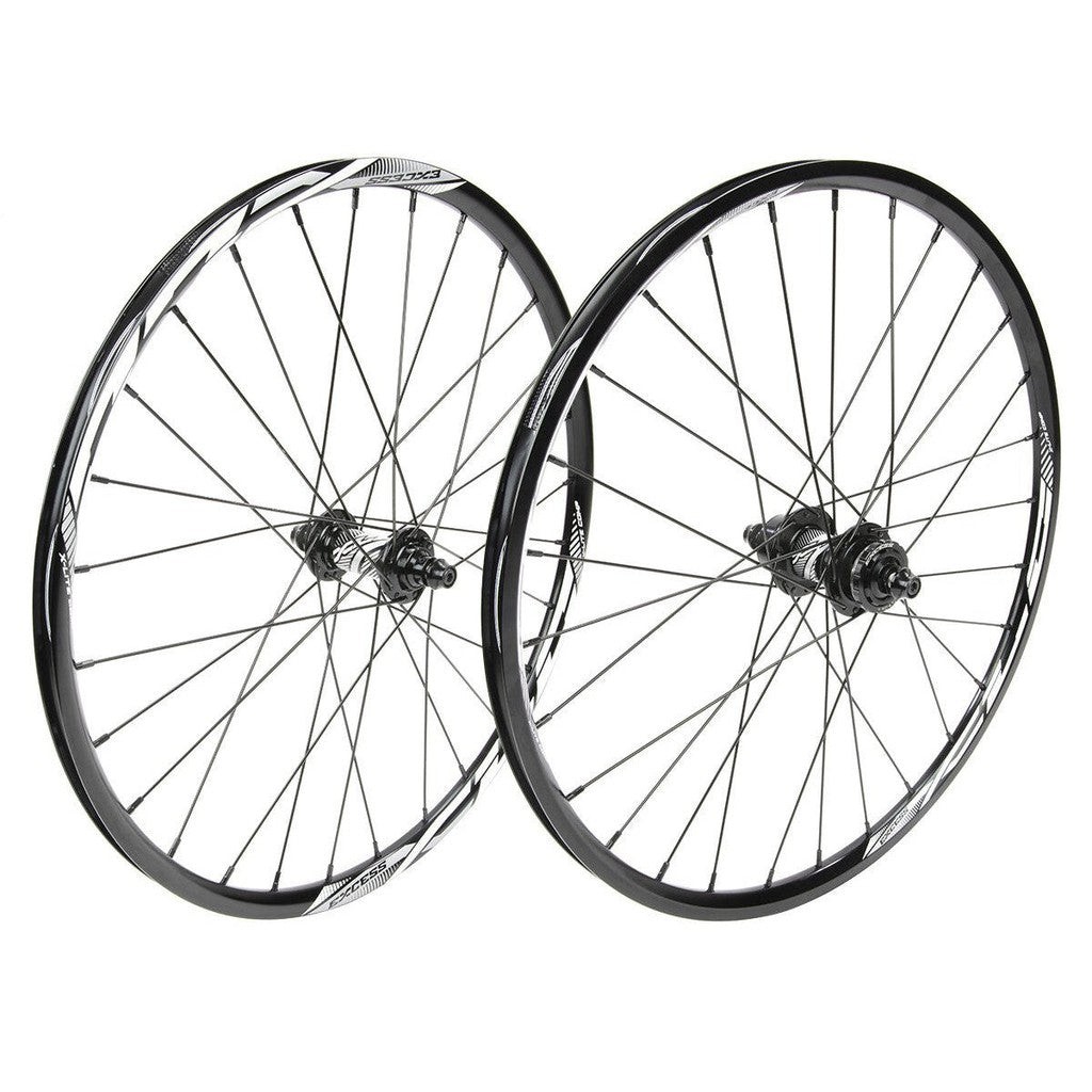 Excess XLC-2 Alloy Wheel Set / Black/White / 20 x 1.3/8