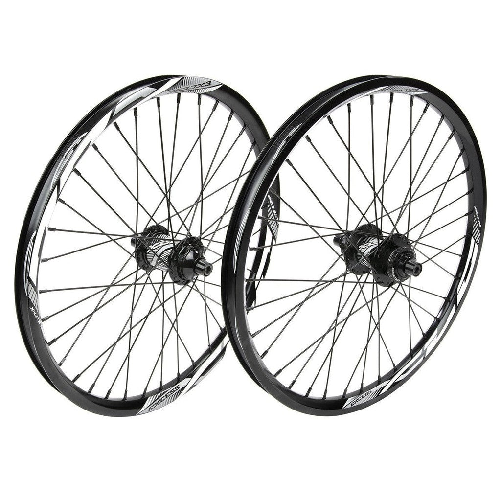 Excess XLC-2 Alloy Wheel Set / Black/White / 20 x 1.50/1.75