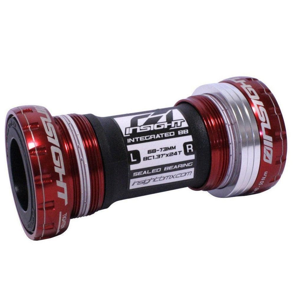 Insight Euro Sealed External Bottom Bracket 68-73mm /  Red