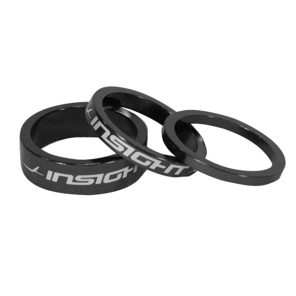 Insight Head Set Spacers 1-1/8 Alloy 3, 5 & 10mm  / 1-1/8 / Black