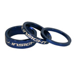 Insight Head Set Spacers 1-1/8 Alloy 3, 5 & 10mm  / 1-1/8 / Blue