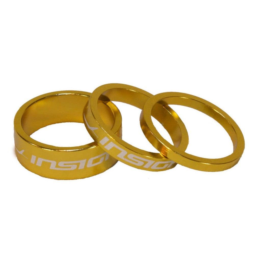 Insight Head Set Spacers 1-1/8 Alloy 3, 5 & 10mm  / 1-1/8 / Gold