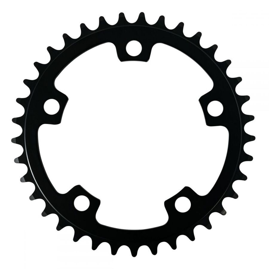 Position One 5 Bolt Alloy Chainring / Black / 37T