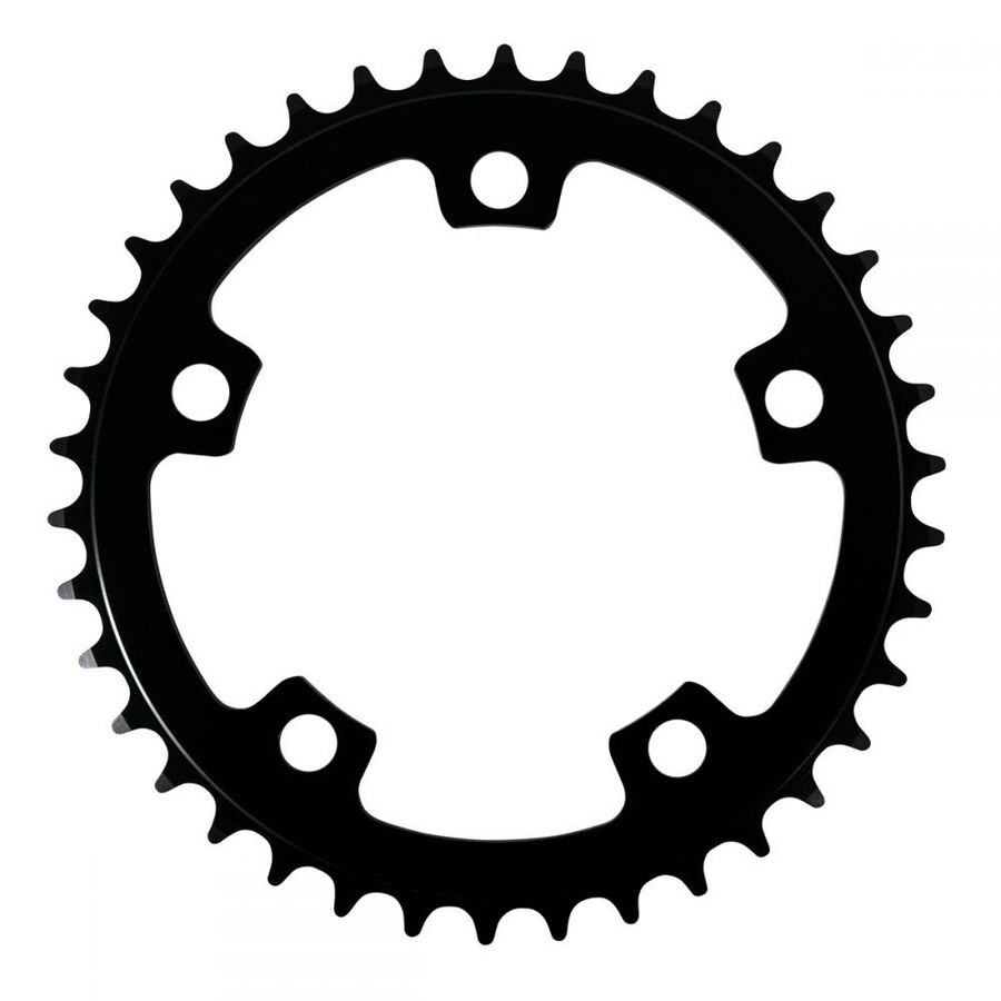 Position One 5 Bolt Alloy Chainring / Black / 38T