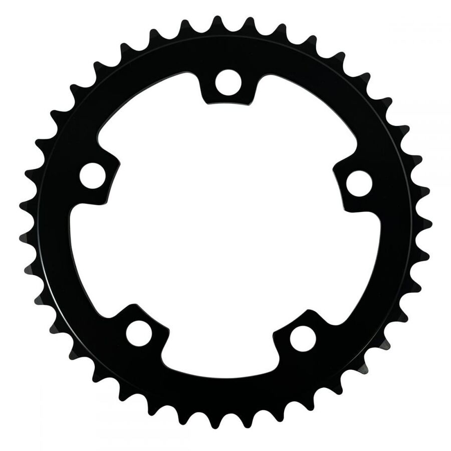 Position One 5 Bolt Alloy Chainring / Black / 39T