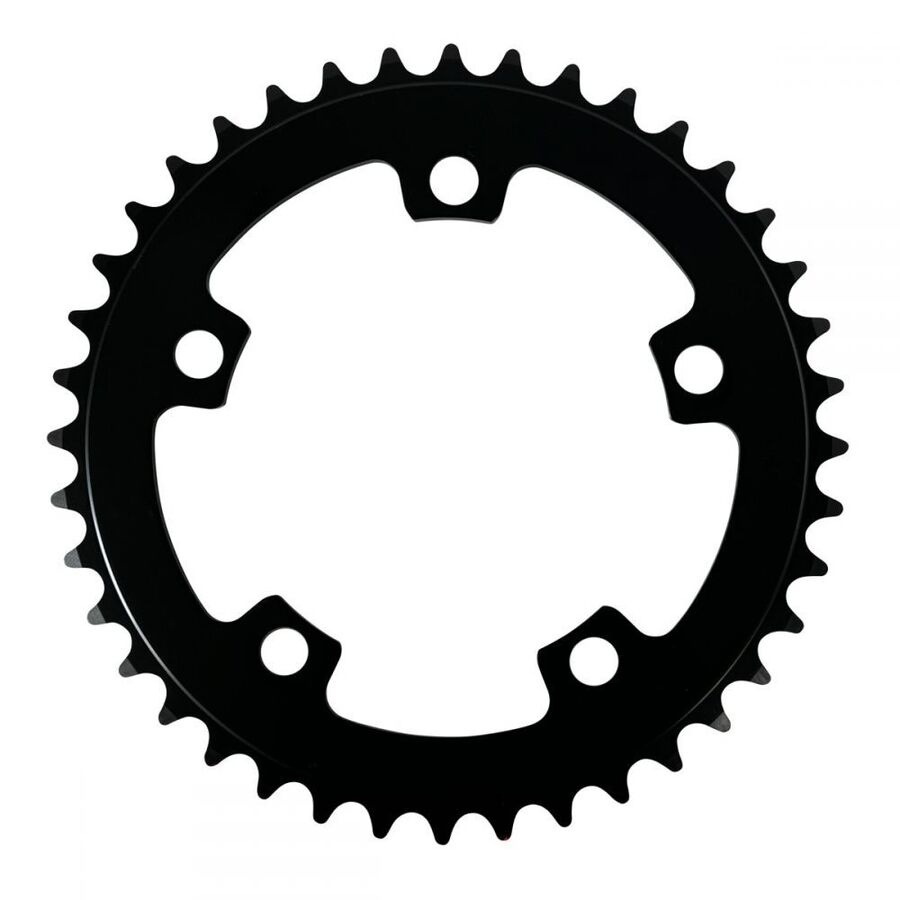 Position One 5 Bolt Alloy Chainring / Black / 40T