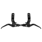 A pair of Promax XL-378 V Brake Levers, crafted from durable aluminium alloy with a white logo, designed for linear pull systems, are shown facing each other on a white background.