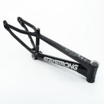 A black Staystrong V5 Disc Mini Frame with bold white "STAY STRONG" branding on the downtube, made from lightweight 6061 alloy tubing, is photographed against a plain white background.
