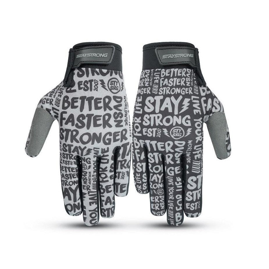 Stay Strong Sketch Youth Glove / Black/Grey / S