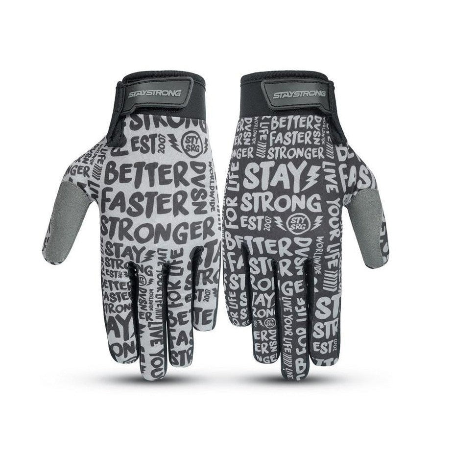 Stay Strong Sketch Glove / Black/Grey / XS