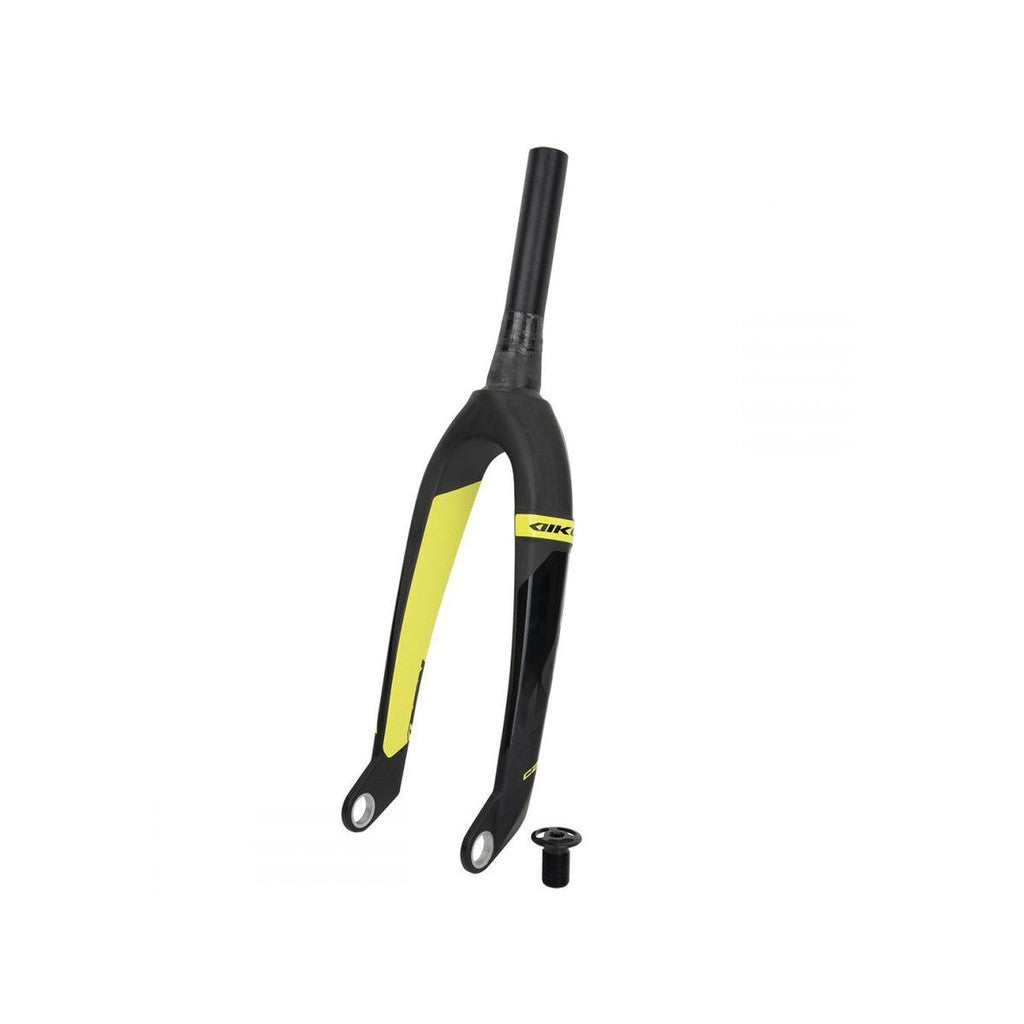 Ikon Carbon Fork Tapered (1.1/8""-1.50"") 20 inch  / Black/Yellow / 20mm