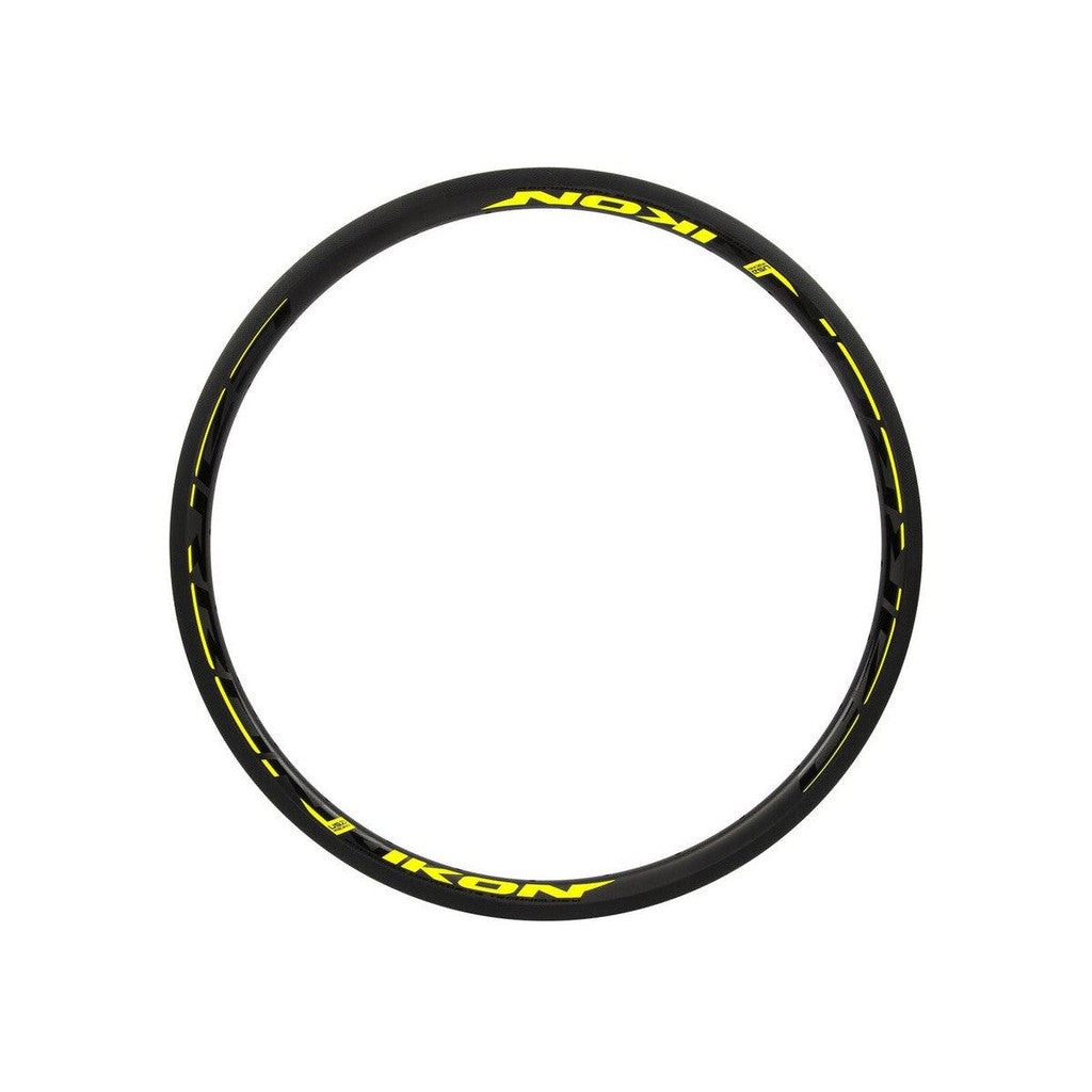 Ikon Carbon Rim (No Braking Surface) / Black / Yellow / 20 x 1.1/8-3/8 / 36H