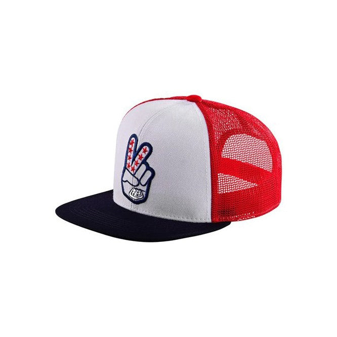 TLD Peace Out Trucker Hat / Red/White