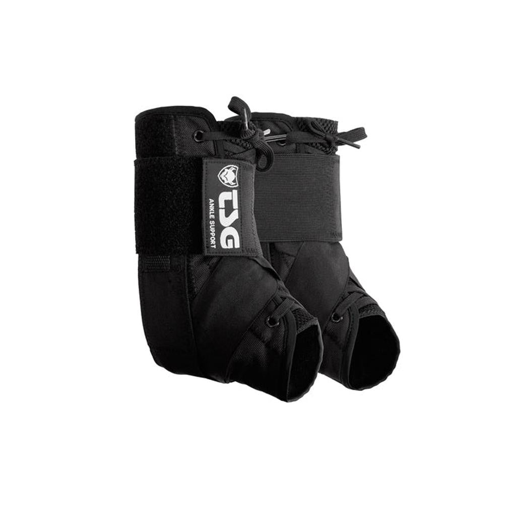 The TSG Ankle Support (Pair) / Laguna provides reliable ankle support with laces, velcro straps, and an elastic band, featuring a stabilizing system—ideal for physical activities.