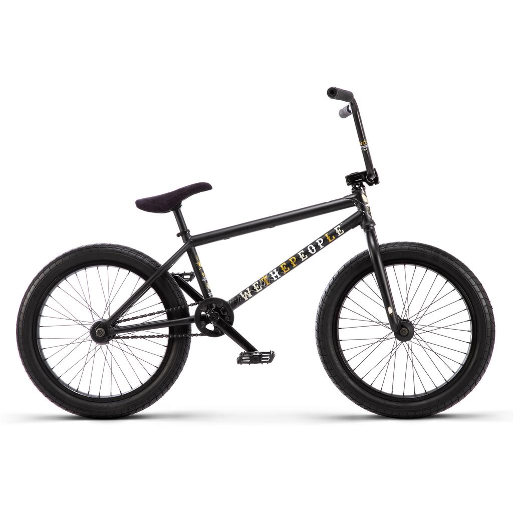 Wethepeople Justice 20 Inch Bike, Matt Black Silver Webbed