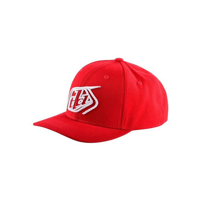 TLD Crop Curve Hat / Red/White