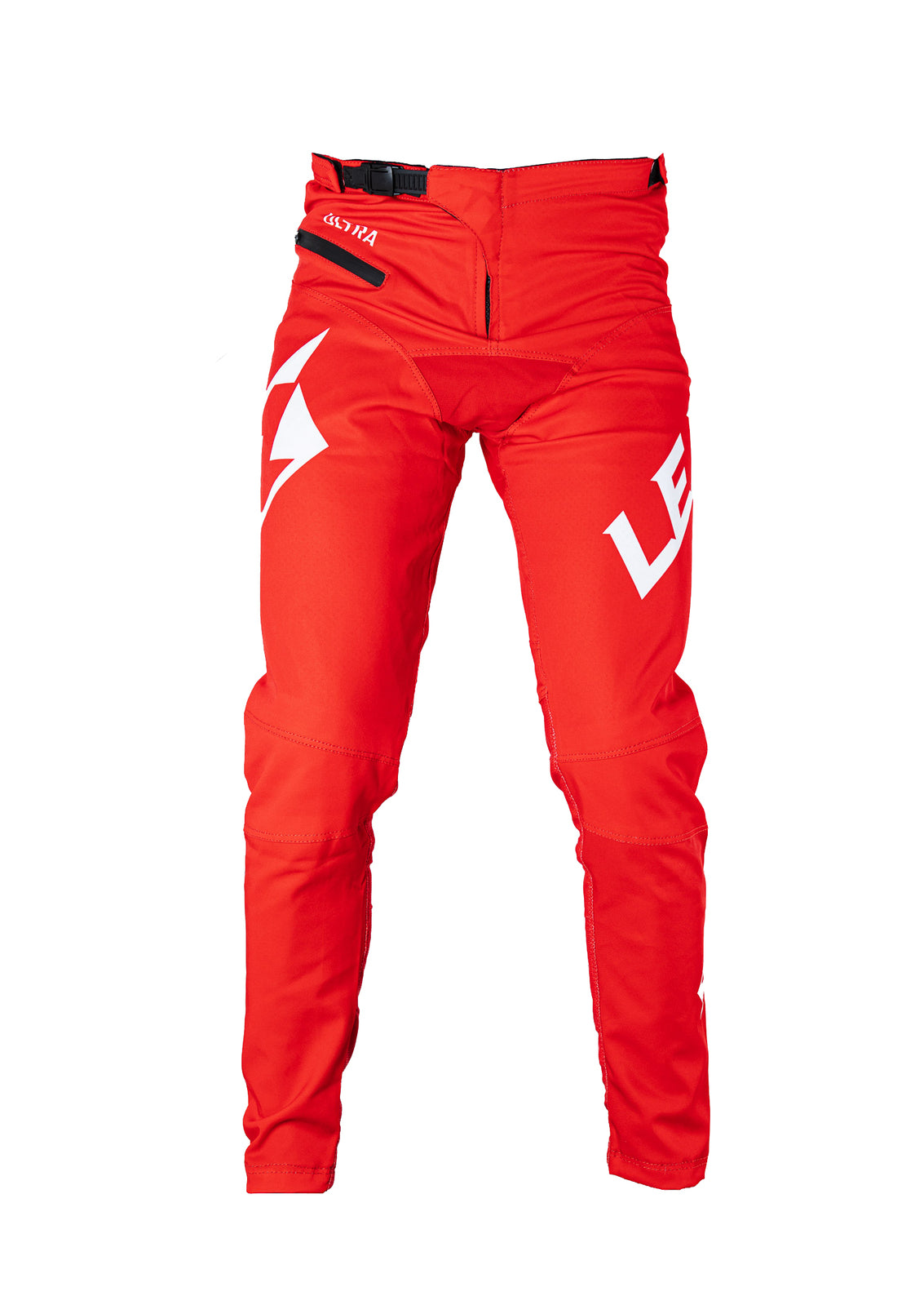 A pair of Lead Ultra Pants with a white logo on them.