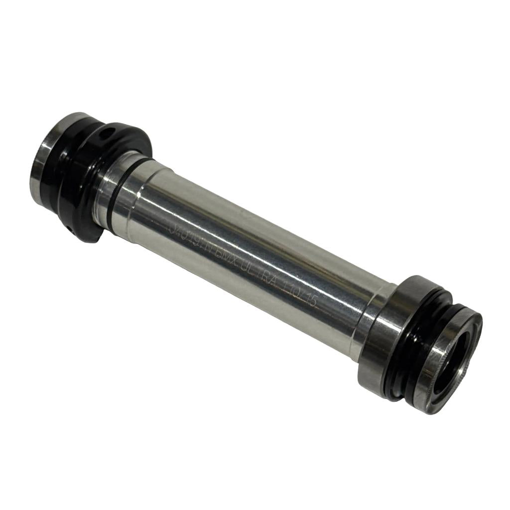 The Onyx Ultra 15mm Axle Conversion Kit, a metal cylindrical shaft with black circular end fittings, is shown on a white background.