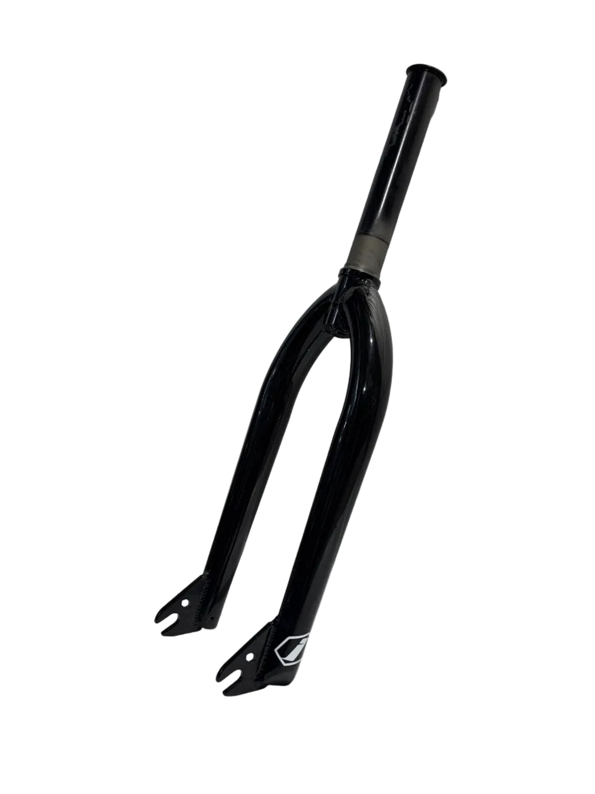 Black Inspyre Evo OEM Chromoly 20 inch 10mm Race forks with a straight steerer tube and dropouts.