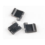 Three small, black, rectangular metal components with notched edges are shown on a white background—the ECLAT Blind Pawl/Spring Set (RHD/FC), perfect as replacement pawls or freecoaster parts for the spring in Blind RHD Freecoasters.