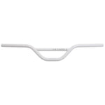 A white Fairdale MX-4 Bars chromoly handlebar with a slight rise and straight crossbar in BMX style, shown against a plain white background.